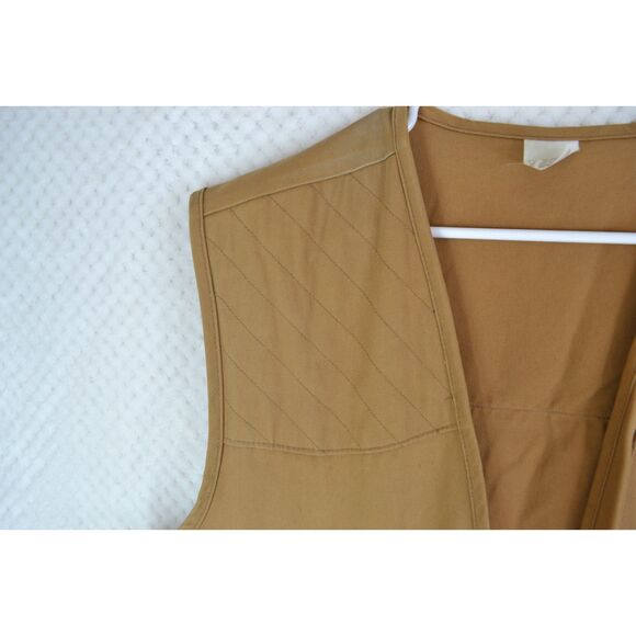 Walls Men's XL Brown Canvas Full Front Zip Duck Hunting Vest VTG**READ** - Picture 14 of 16